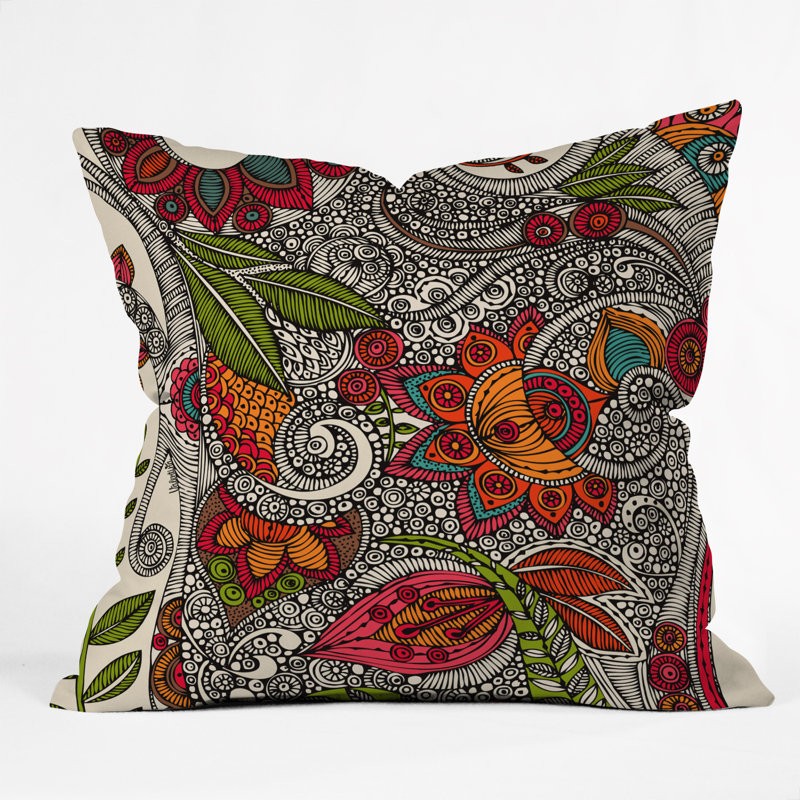 Coussin décoratif floral aléatoire, 20 po x 20 po