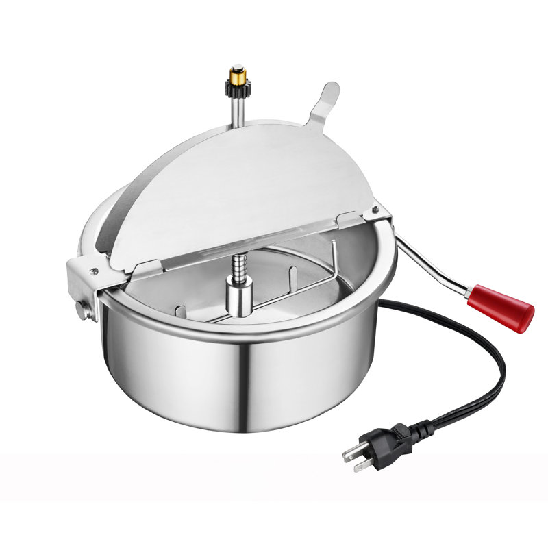 Top Star Popcorn Machine - 12oz Stainless-Steel Kettle, Reject Kernel Tray, Warming Light, and Accessories by Great Northern Popcorn (Red and Yellow)