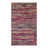 Rug & Kilim’S Moroccan Rug In Pink With Vibrant Polychromatic Stripes