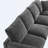 Modern L Shape Modular Sectional Sofa 5 Seat Chenille Couch with 2 Pillows Combinable for Room-949680524