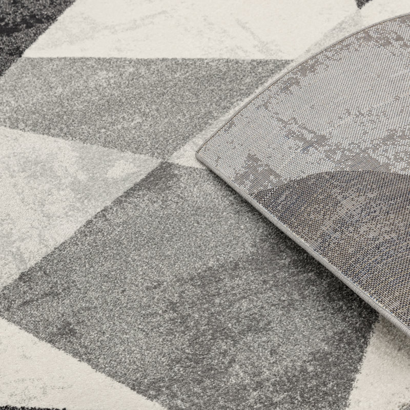 Kaphan Tufted Grey Rug, Rectangle 200 x 290cm