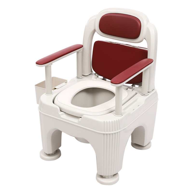 M3742 Lomana Bedside Toilet for Elderly, Wine