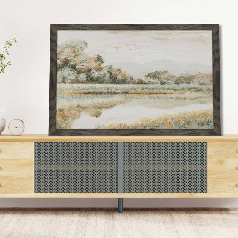 Rio Lindo - Peinture, L 49,5 po x H 33,5 po, Encadrement brun