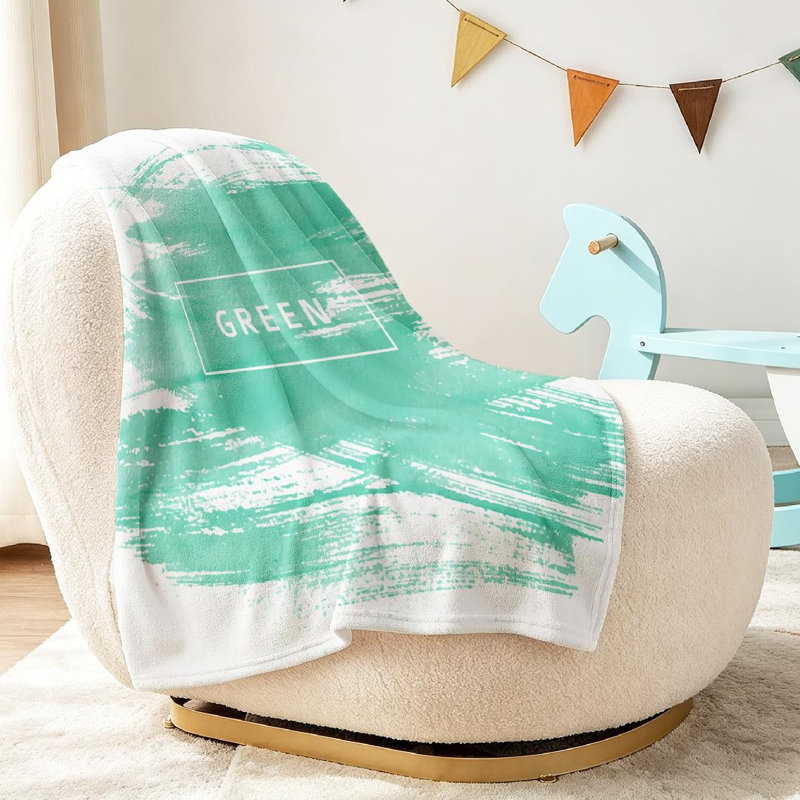 Machine Printed Throw Blanket, Throw 30" x 40"
