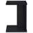 Clower Engineered Wood C-Shaped Sofa Side Table Black-910489280