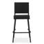 Fauteuil en polyuréthane 29 po brun foncé pour l'extérieur, assise confortable, matériau durable, décoration de jardin à l'extérieur, cadre météo, rassemblement-1179162999