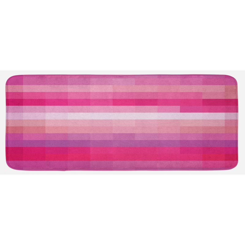 Tapis de cuisine en rose séché rose "abstract art with modern expressionist design