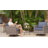 Allcot 3 Piece Outdoor Swivel Chair, Rocking Patio Set With Cushions-85782026