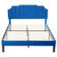 Lit double avec tête de lit capitonnée réglable, lit plateforme, sommier à ressorts, aucun sommier nécessaire-1819051355-1819051352