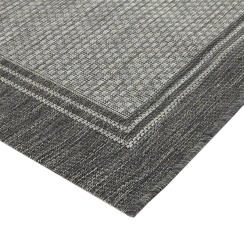 Tapis intérieur / extérieur vert foncé Kennaway, Rectangle 8 pi 9 po x 12 pi