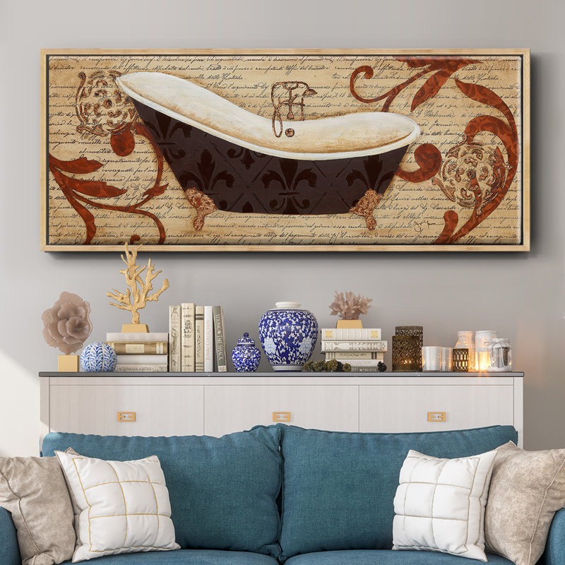 Renaissance Bath - toile encadrée, H 8 po x l 20 po