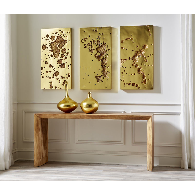 Splotch Wall Art, Rectangle, Gold Leaf