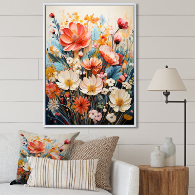 Multicoloured Flowers Collage II - Floral Wall Decor