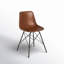 Chaise d'appoint rembourrée en cuir Glossop-1189501795-1179892362