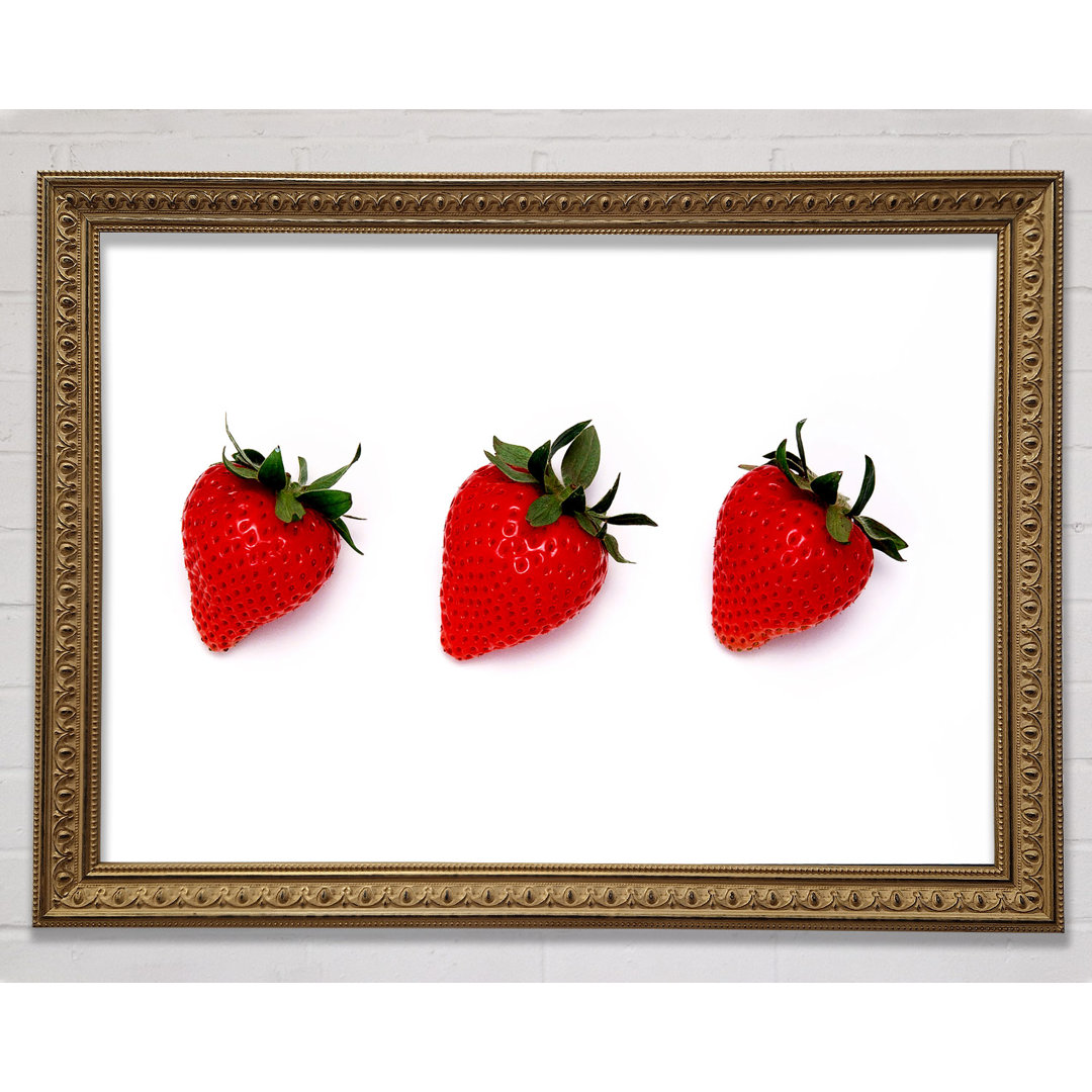 Trio Of Strawberrys - Drucken