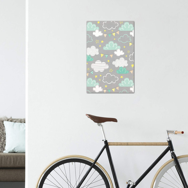 «Away We Go I» par Gail Veillette - impression d'art graphique, H 26 po x l 18 po x 1,5 po, Toile tendue, Pas de tapis