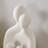 Hans Cream Abstract Nesting Three Piece Family Of 4 Decorative Accent Matte Ceramic Sculpture Figure Set
