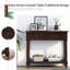 Console de style traditionnel avec deux tiroirs et une tablette inférieure-1132604930