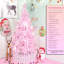 Arbre de Noël artificiel rose 6 pi-1507851315