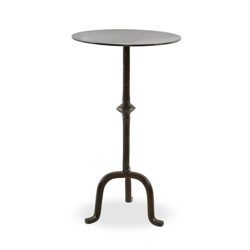 Jocelyn End Table, Dark Brass