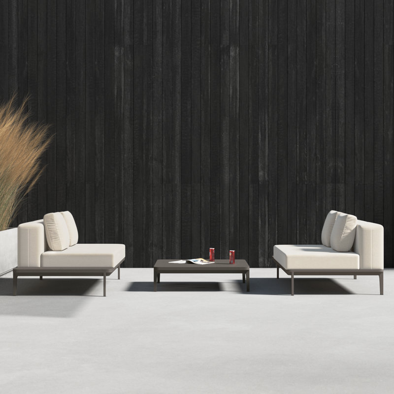 Filmore 4 - Person Modular Patio Conversation Sets with Cushions
