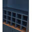 Armoire à vin arquée en bois avec support à vin amovible et bibliothèque pour boissons-133156047