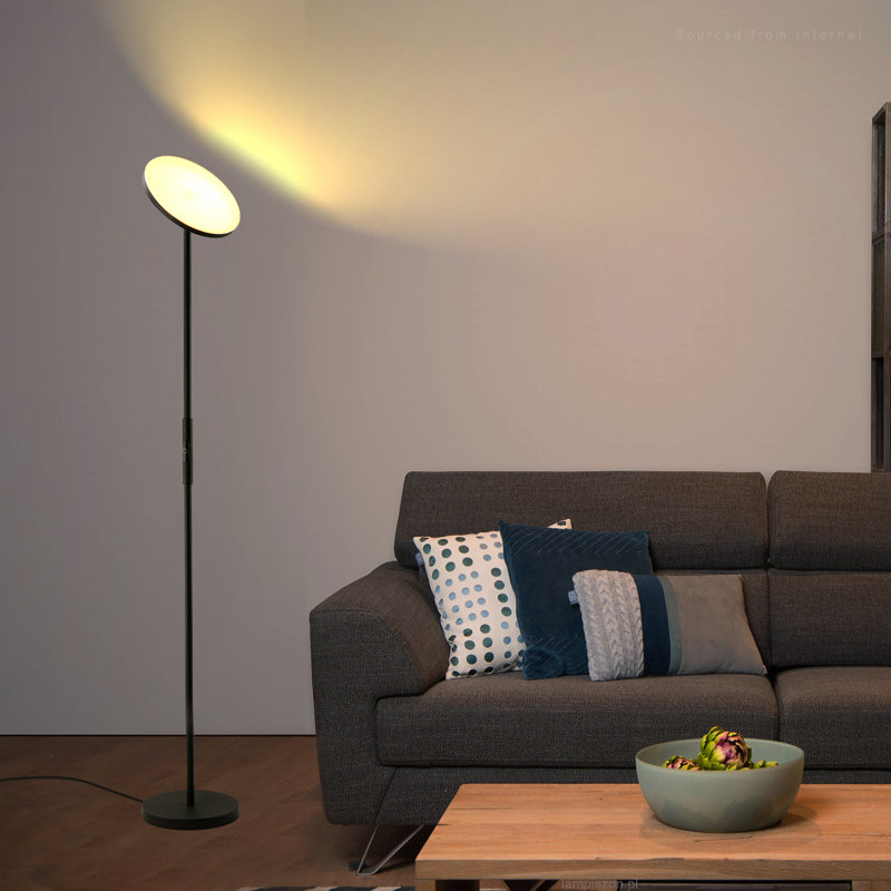 Doruk 30W LED Torchiere Floor Lamp, Dimmable, 2400lm, 69-Inch Tall Standing Modern Pole Light