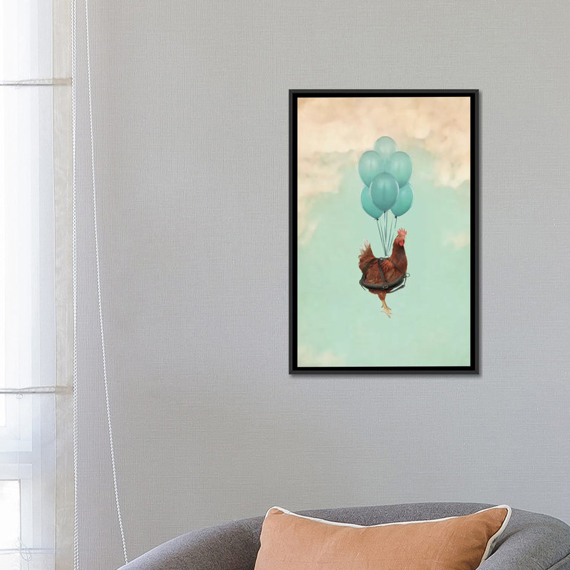 Reproduction d'art graphique sur toile, H 26 po x l 18 po x P 1,5 po, Toile avec cadre noir, Pas de tapis