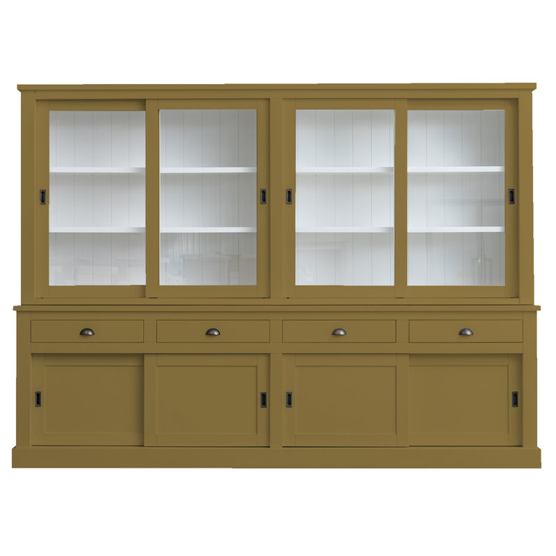 Butler Display Cabinet, Green/Brown 