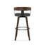 Tabouret de bar et de comptoir pivotant avec dossier en bois Calvion-721093357-746590666-752728239