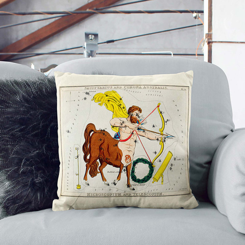 Square Throw Cushion, 55 x 55 cm, Black