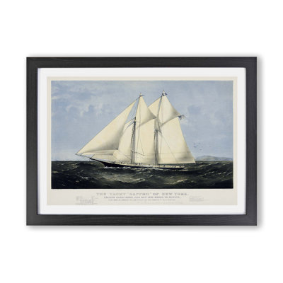 Yacht Sappho Of New York - Single Picture Frame Print