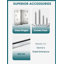 KHSHOW 36 in. x 80 in. Fiberglass Entry Door-121373137-121373138