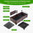 31.5X31.5X19.6In Raised Garden Beds Outdoor, Polypropylene Planter Boxes Outdoor For Vegetables, Flowers, Herbs, Garden Box With Drain Outlet, Heat And Frost Resistance Planters, 440Lb Capacity