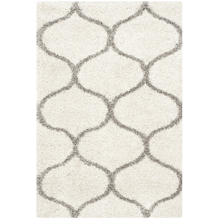 Girault Geometric Shag Area Rug