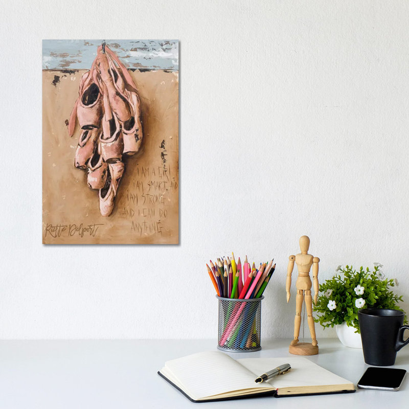 «I Am A Girl», reproduction d'art sur toile tendue, H 12 po x l 8 po, Toile tendue, Ne s’applique pas