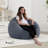 Versatile Bean Bag Chair Filling With Memory Foam Shredded, Plush Velvet Removable Cover For Convertible Seat & Guest Bed-1811169367-1811169362