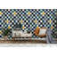 Damier bloc de couleur peler et coller papier peint moderne grille murale abstraite décoration murale