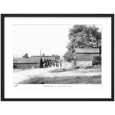 Aldershot, Z Line Huts 1891 by Francis Frith - Single Picture Frame Print