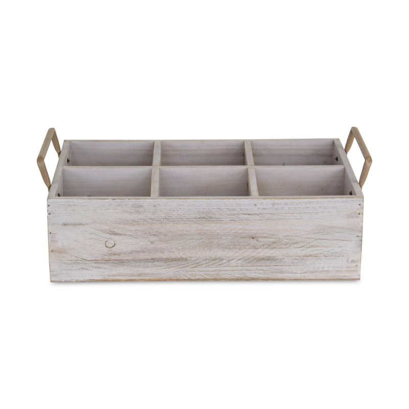 Caisse en bois 6 compartiments