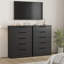 Commode 5 tiroirs pour chambre à coucher, commode en bois avec poignées intégrées pour la chambre de bébé-825884994