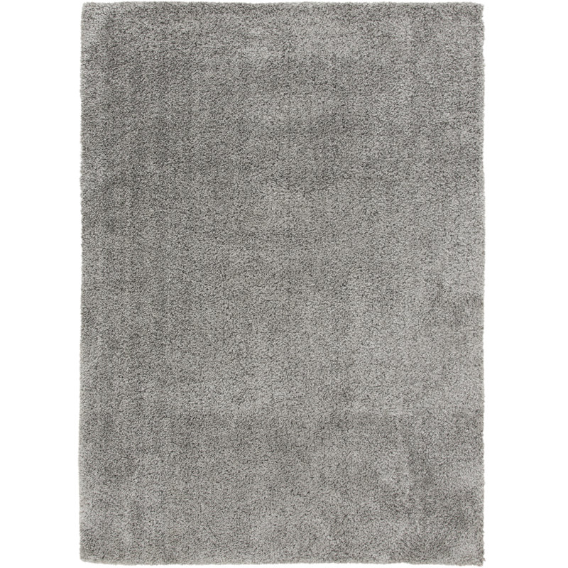 Claude Machine Washable Indoor Area Rug with Non-Skid Backing, 7'6"x9'6", Chrome