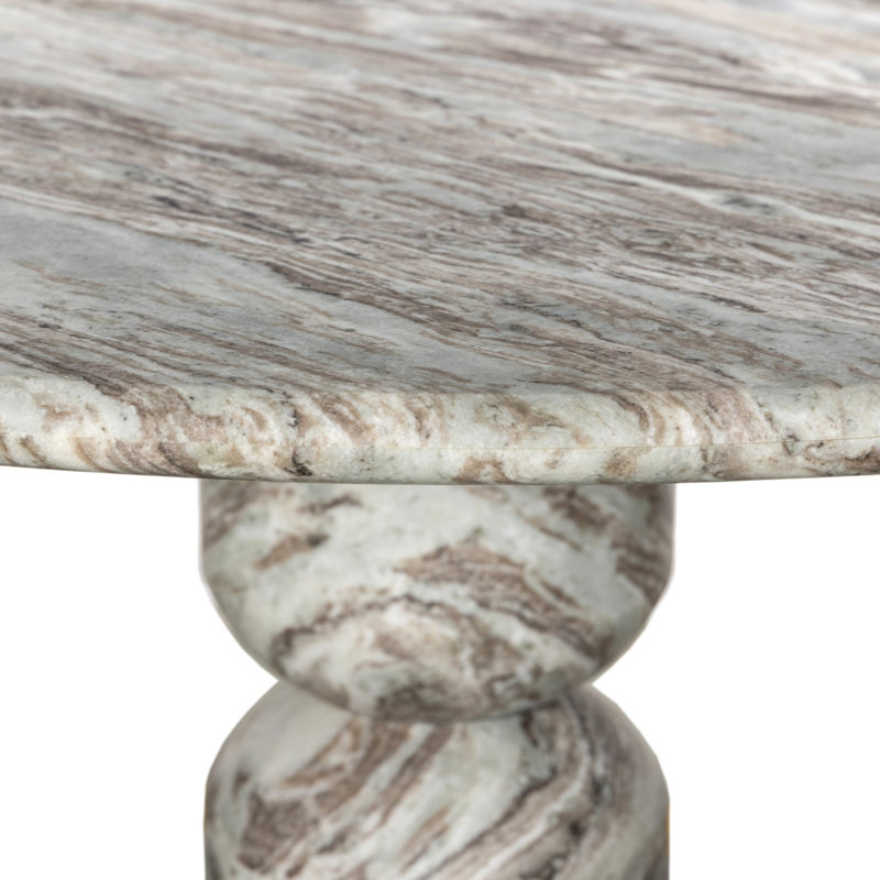 Figueroa Round Dining Table, 30" H x 60" W x 60" D, Sawar Marble