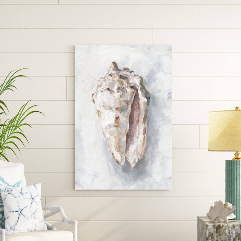 " White Shell Study II " by Ethan Harper Painting Print, 48" H x 32" W