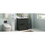 Meuble-lavabo de 30 po avec lavabo en céramique, glissières de tiroir à fermeture en douceur et conception cannelée à la main pour un look sophistiqué en couleur, un attrait esthétique