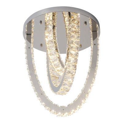 3-Light Crystal LED Chandelier