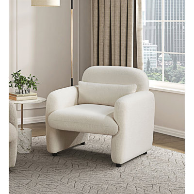 Chaise d'appoint rembourrée avec coussin