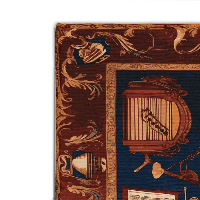 Tapis d'intérieur et d'extérieur brun français, Rectangulaire 2 pi x 3 pi