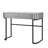 39" Mirrored Makeup Vanity Table with Stainless Steel Base, Mirrored Console Dressing Table with 2 Drawers,Versatile Desk for Bedroom and Office, Grey-1641729178