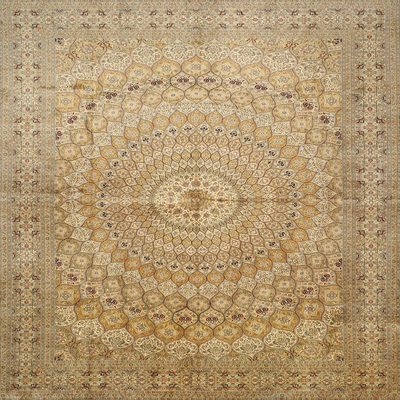 Coleena Oriental Indoor Rug, Square 6'